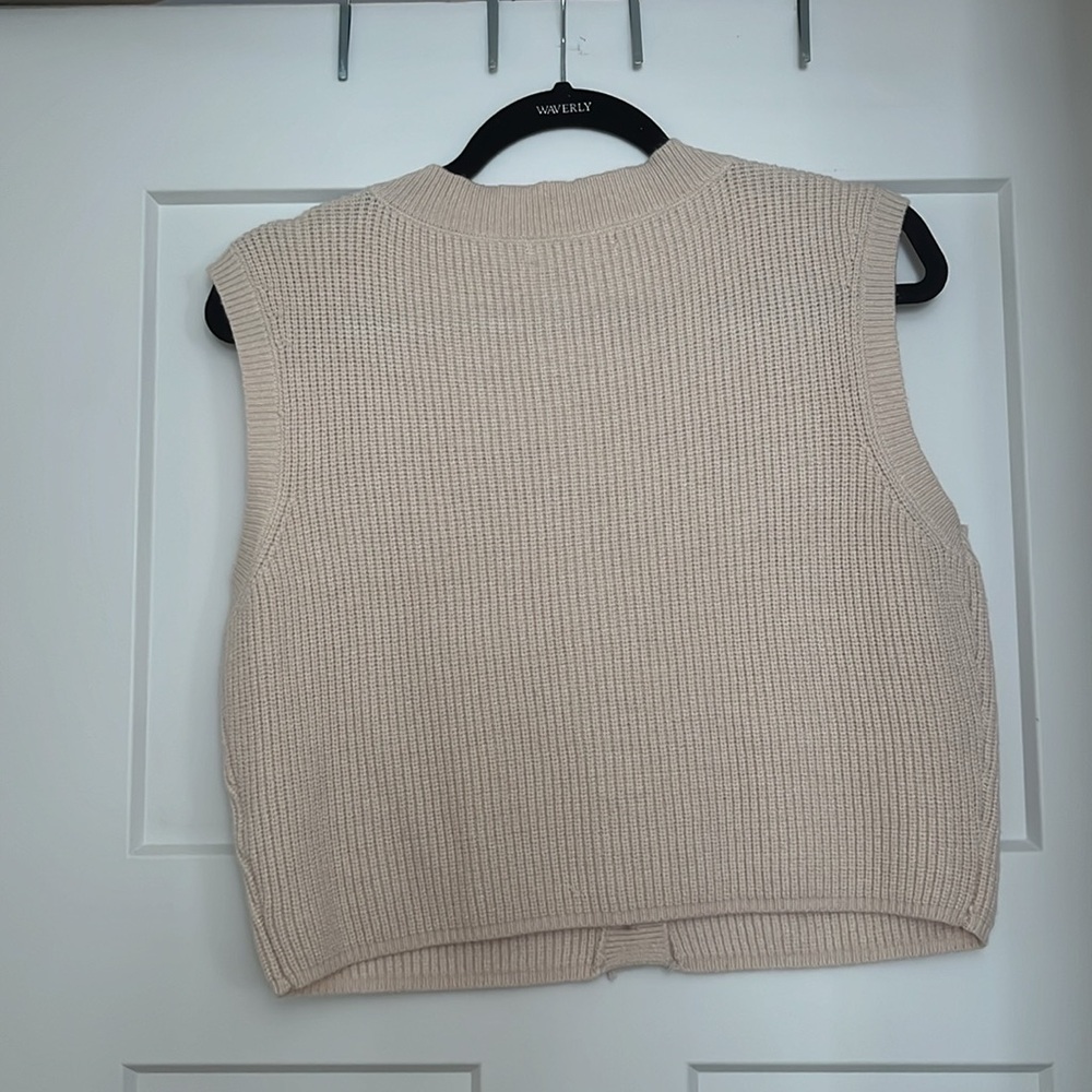 Button Front Sweater Vest - Picture 4 of 4